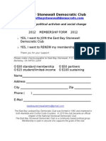 East Bay Stonewall Democratic Club Membership Form