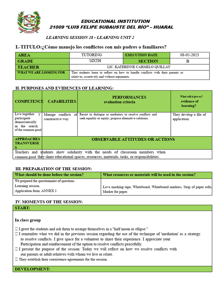 Conflict Resolution with Family Skills | PDF | Mediation | Social ...