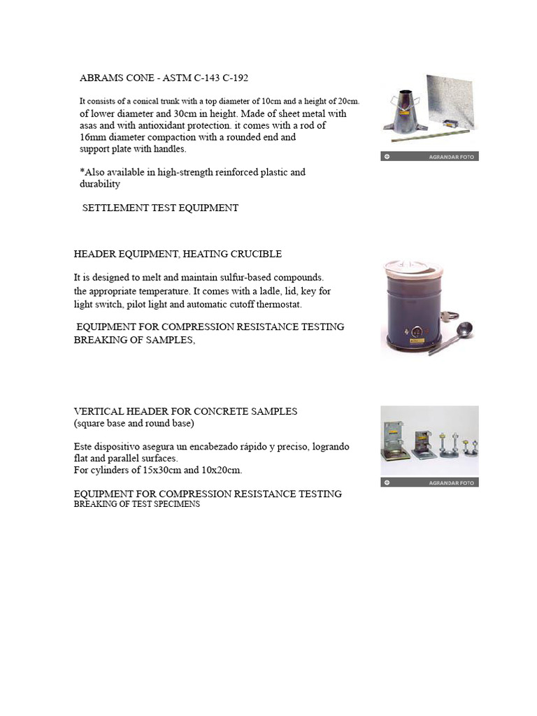 Abrams Cone | PDF | Concrete | Building Materials