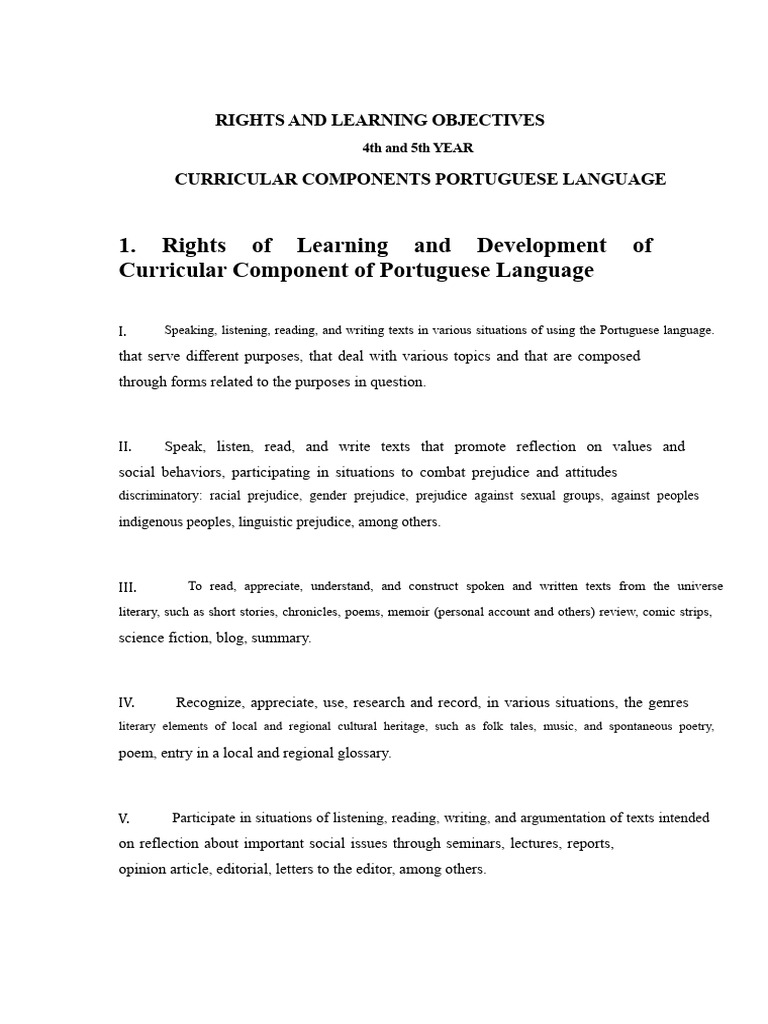 Learning Rights 4th and 5th Grade | PDF | Poetry | Information