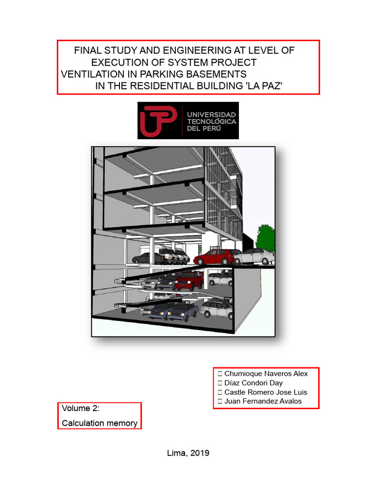 Ventilation System Design for La Paz Parking | PDF | Ac Power ...