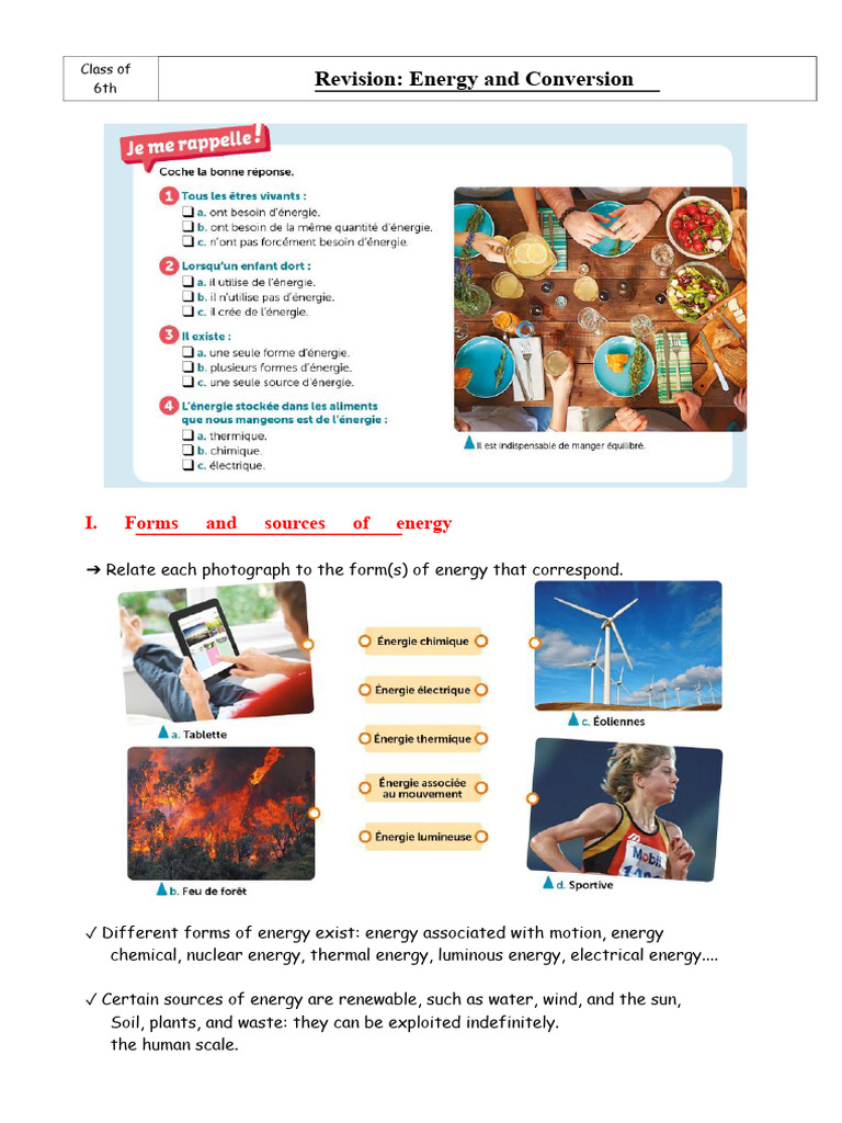 Energy Forms and Sources Explained | PDF | Energy Development | Nature