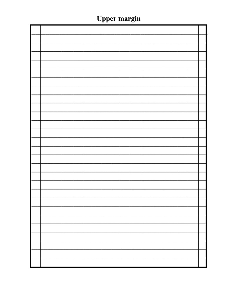 Lined Paper X | PDF