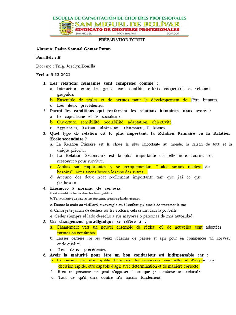 Comprendre les relations humaines et la conduite | PDF