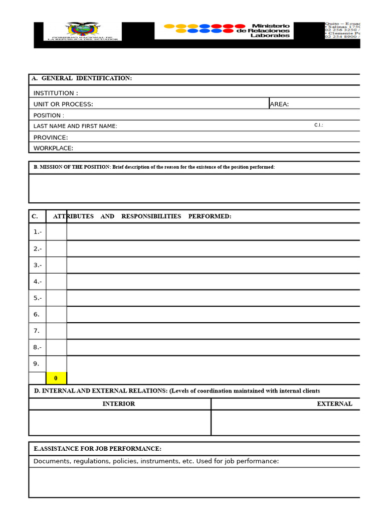 FAO Losep Format | PDF | Business