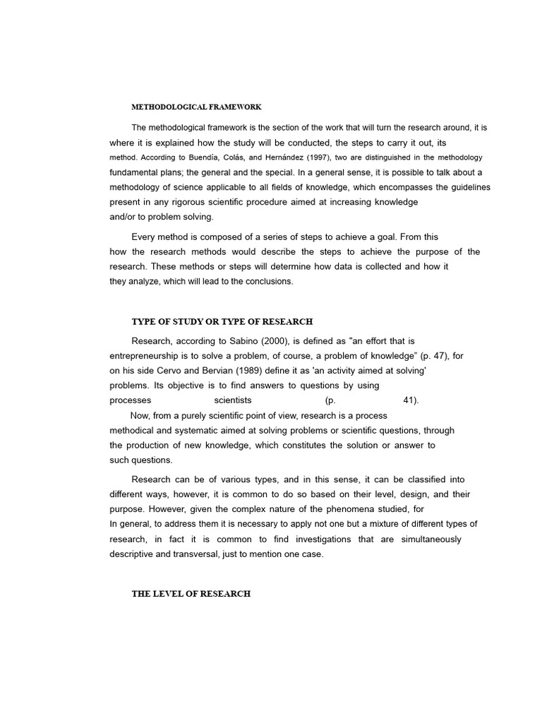 Methodological Framework | PDF | Methodology | Sampling (Statistics)