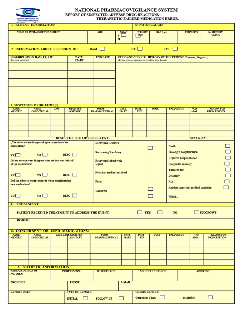 Adverse Drug Reaction Reporting Guide | PDF | Pharmacovigilance ...