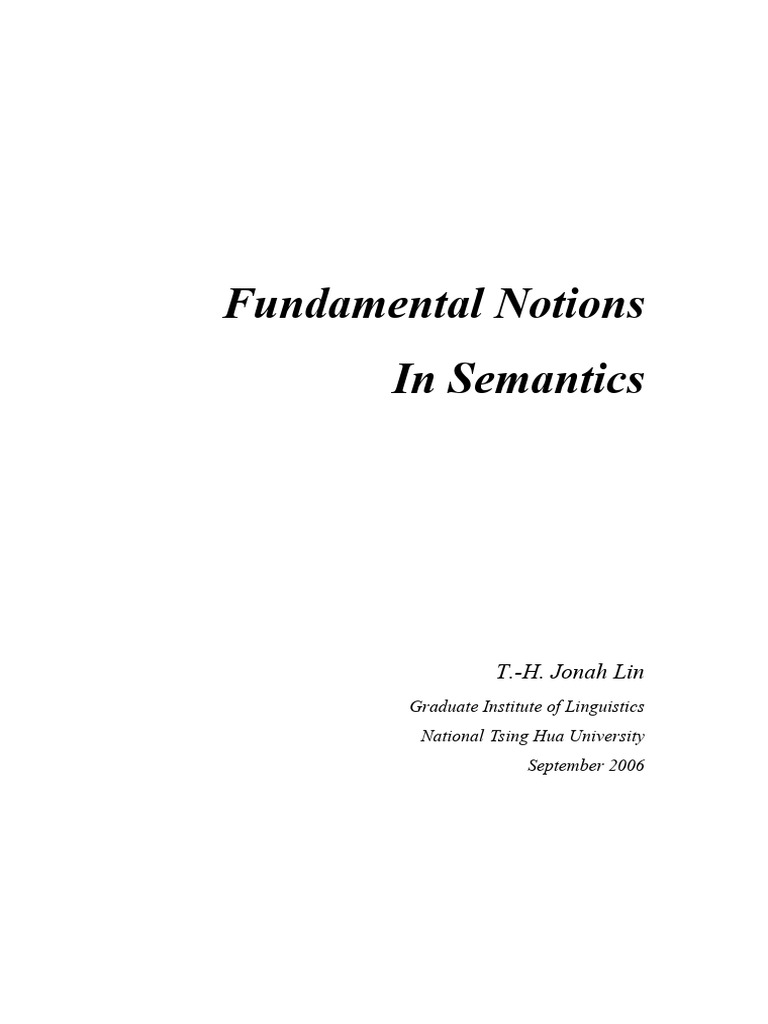 Understanding Linguistic Meaning and Semantics | PDF | Semantics | Logic