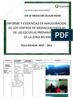 Reporte y Evidencias de Los Centros de Mediacion Bg030
