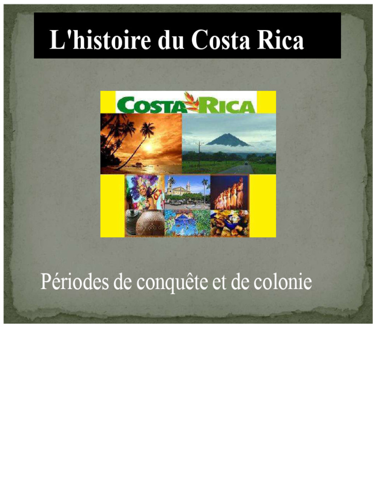 Histoire coloniale du Costa Rica | PDF | Costa Rica | Colonialisme