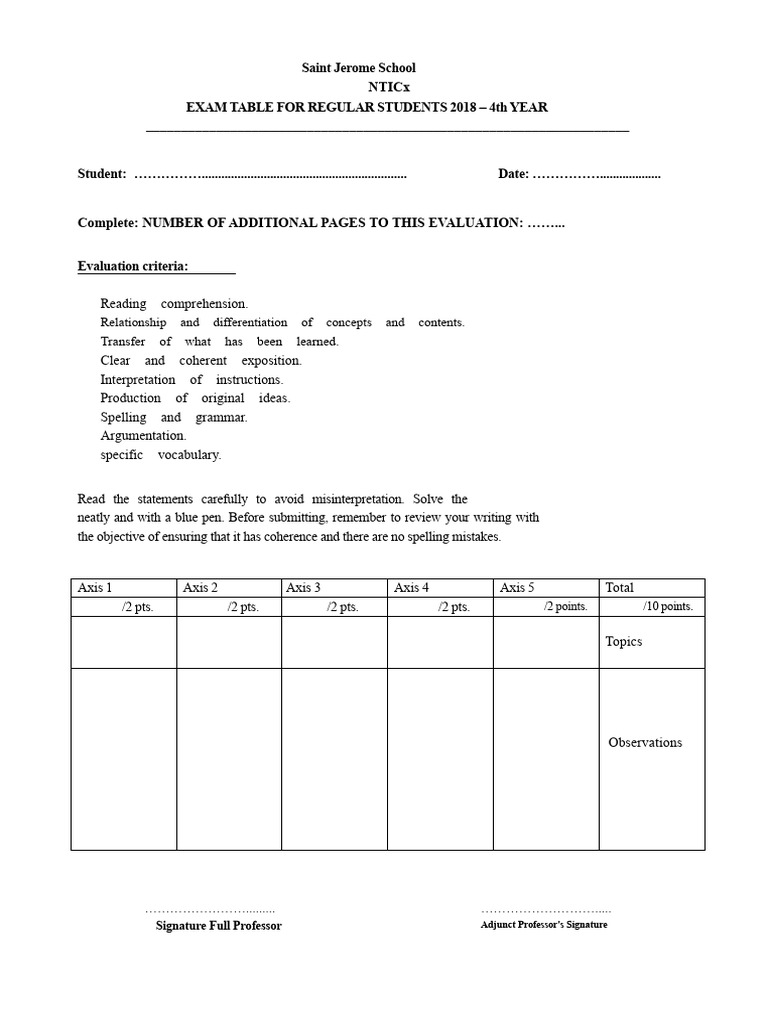 2018 Exam Table for 4th Year Students | PDF | World Wide Web | Internet ...