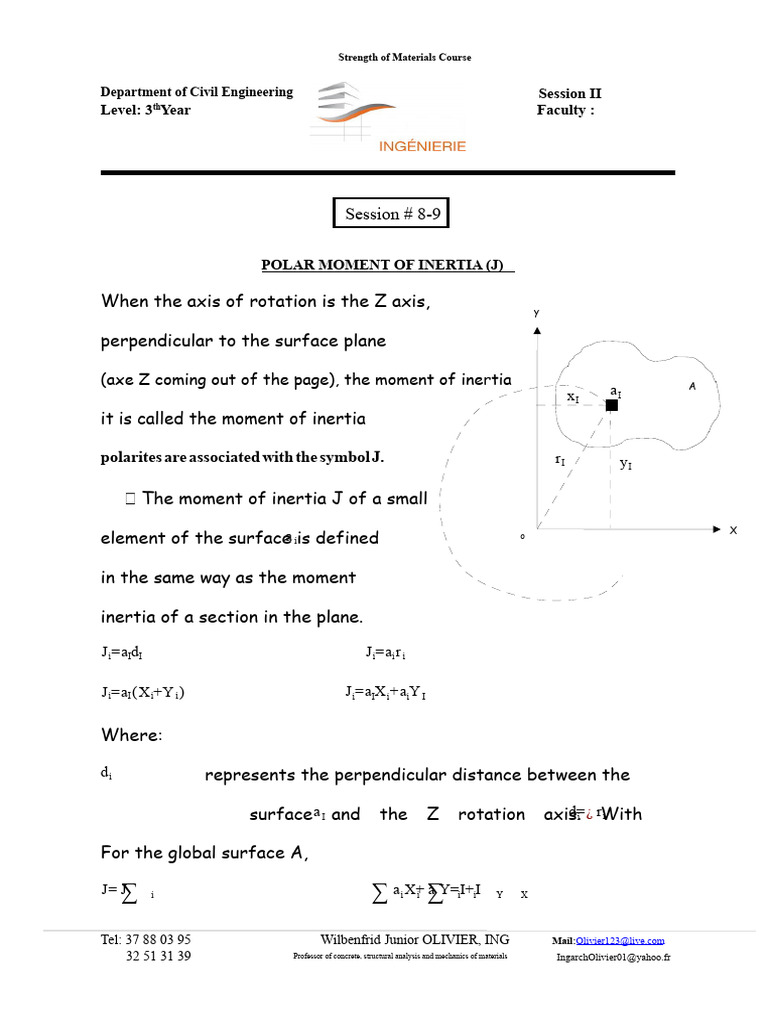Understanding Polar Moment of Inertia | PDF | Bending | Mechanical ...