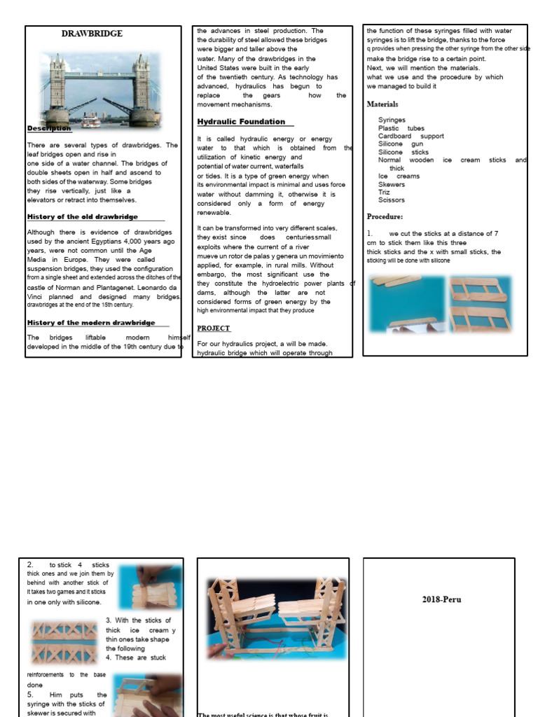 Trifold Drawbridge | PDF | Hydraulics | Mechanical Engineering