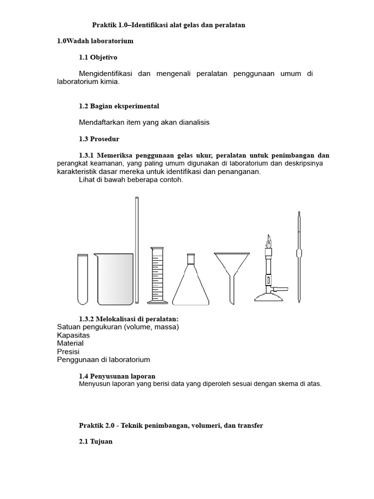 Kelas 01 - 03 - Peralatan Dan Bahan Laboratorium | PDF