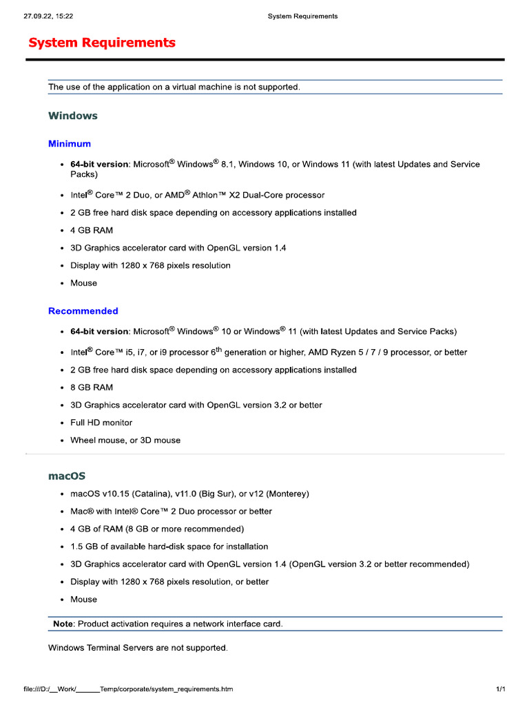 DraftSight System Requirements 2023 | PDF