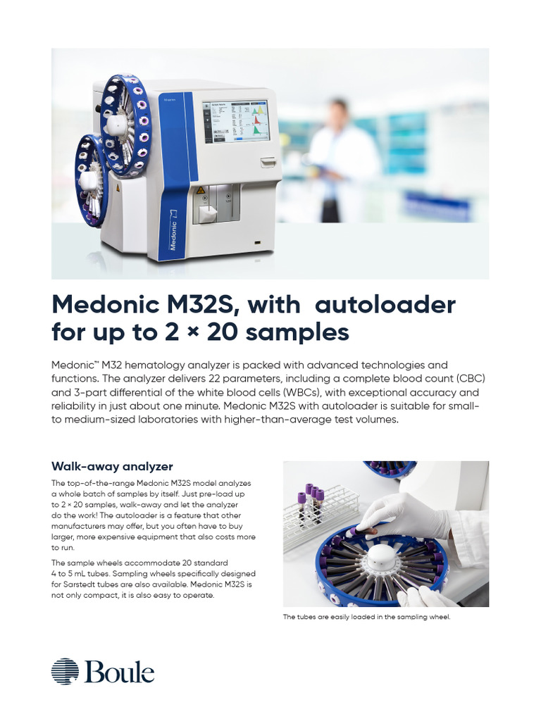 Medonic M32S Hematology Analyzer | PDF | Usb | Electrical Engineering