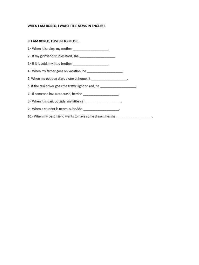 When I Am Bored | PDF