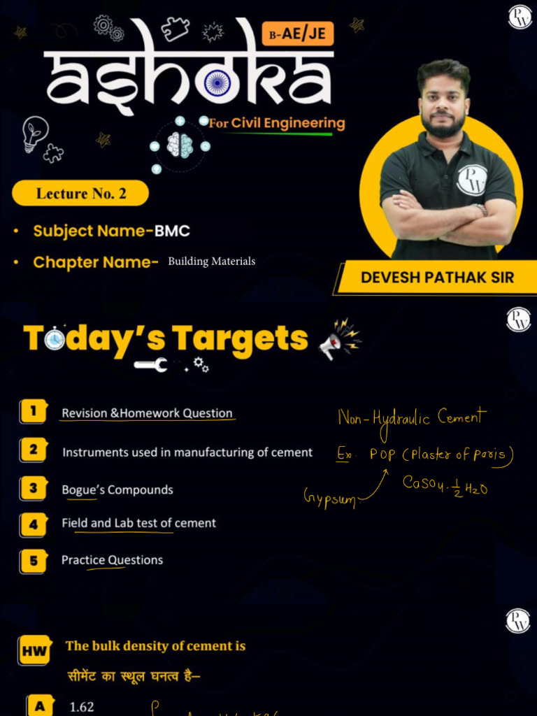 Building Materials 02 - Class Notes | PDF