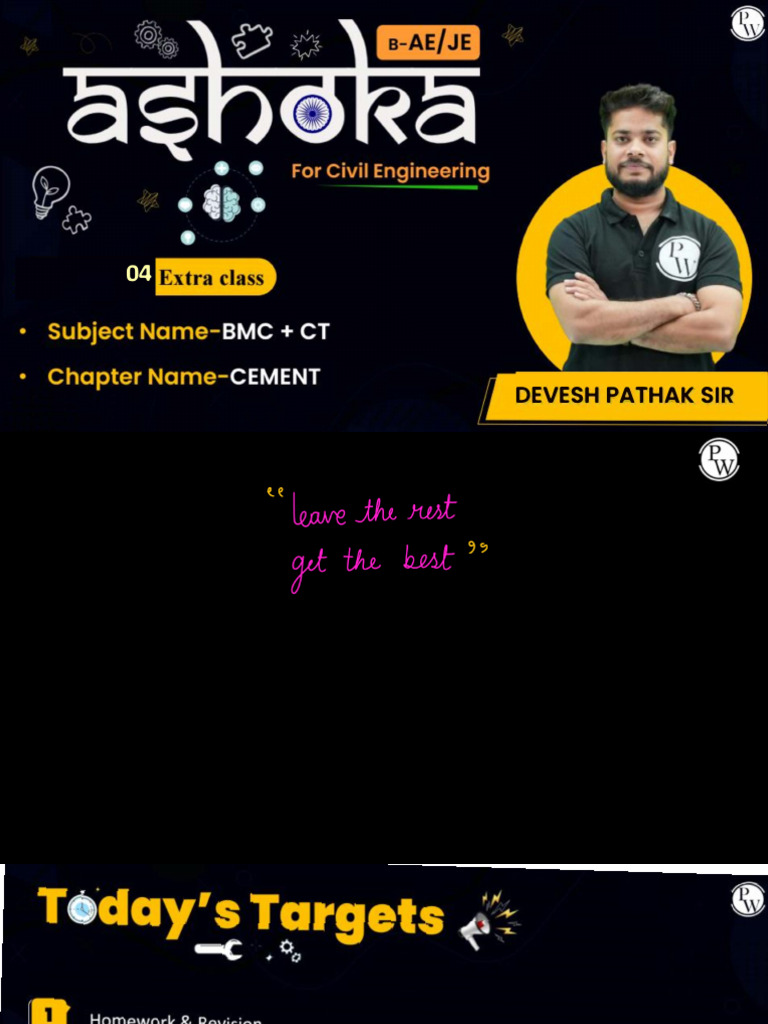 Building Materials 04 _ Class Notes __ (Ashoka B - AE_JE Civil) | PDF