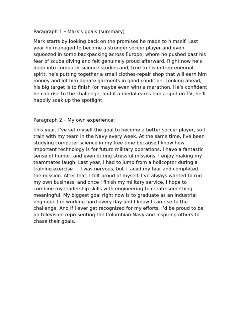 Personal Growth and Goal Setting Journey | PDF
