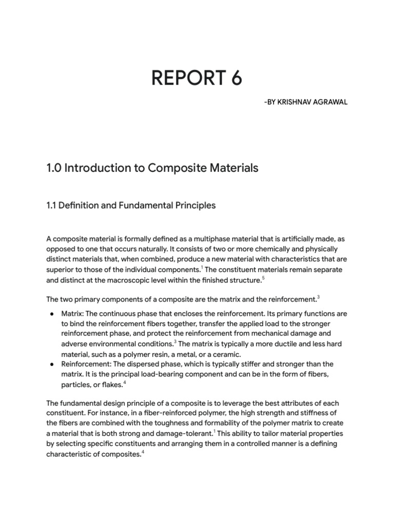 Composite Materials Overview and Analysis | PDF | Composite Material ...