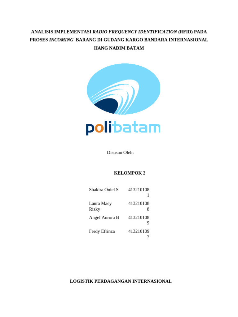 ANALISIS IMPLEMENTASI RADIO FREQUENCY IDENTIFICATION (RFID) PADA PROSES ...