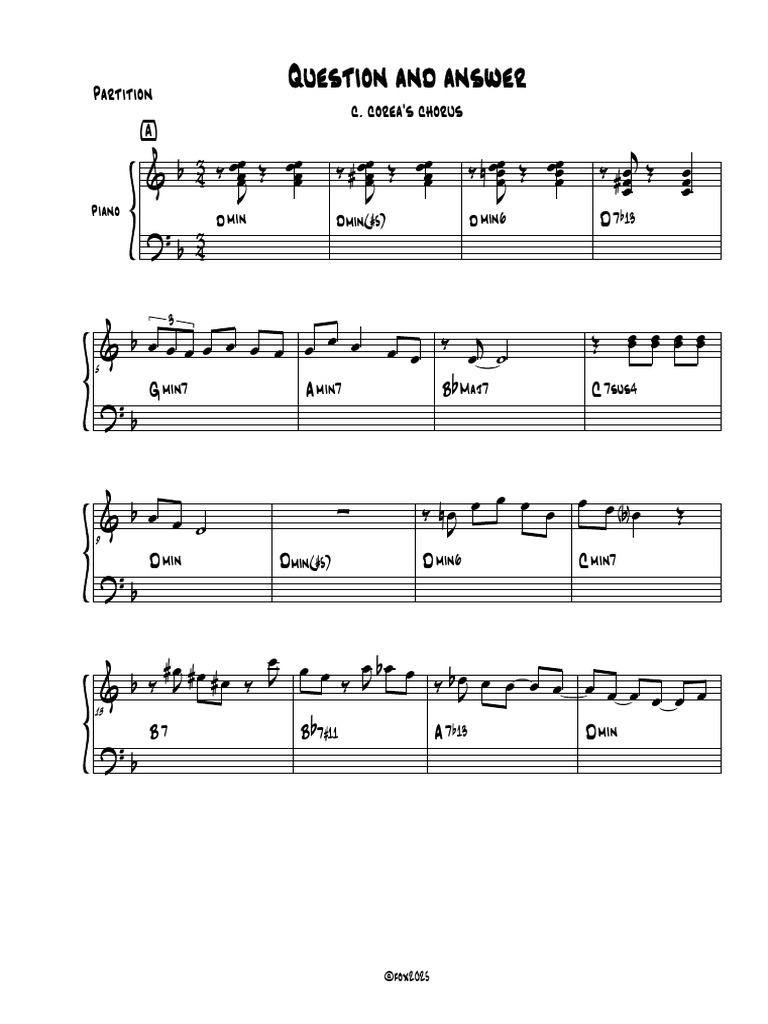 Question and Answer Chorus Corea | PDF