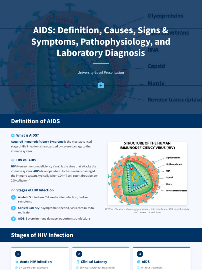 Understanding AIDS: Causes, Symptoms, Diagnosis | PDF | Hiv/Aids | Hiv