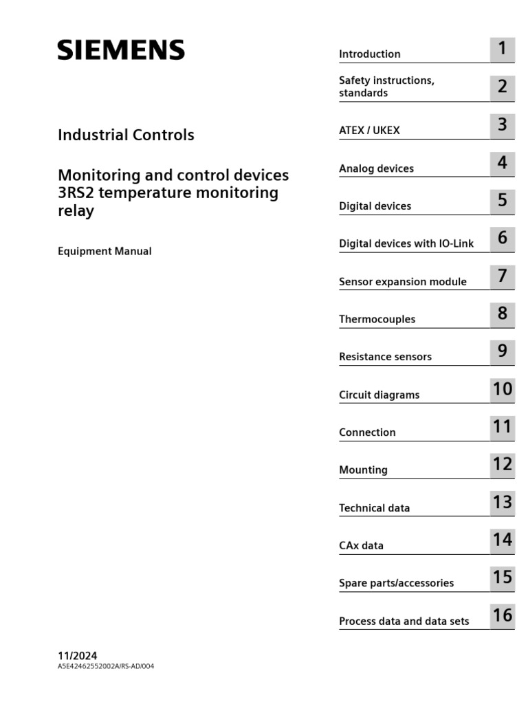3RS2 Temperature Monitoring Relay Manual | PDF | Electrical Engineering