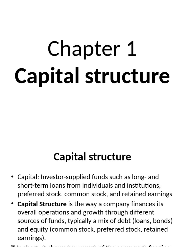 Understanding Capital Structure Dynamics | PDF | Capital Structure ...