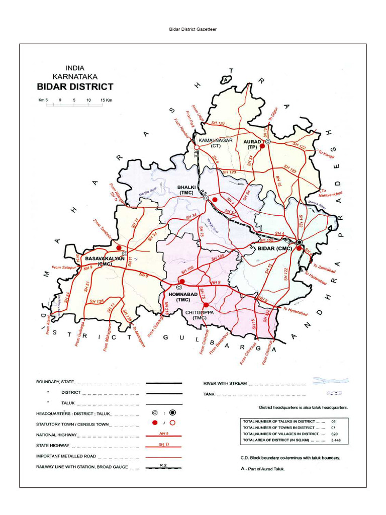 Bidar Map | PDF