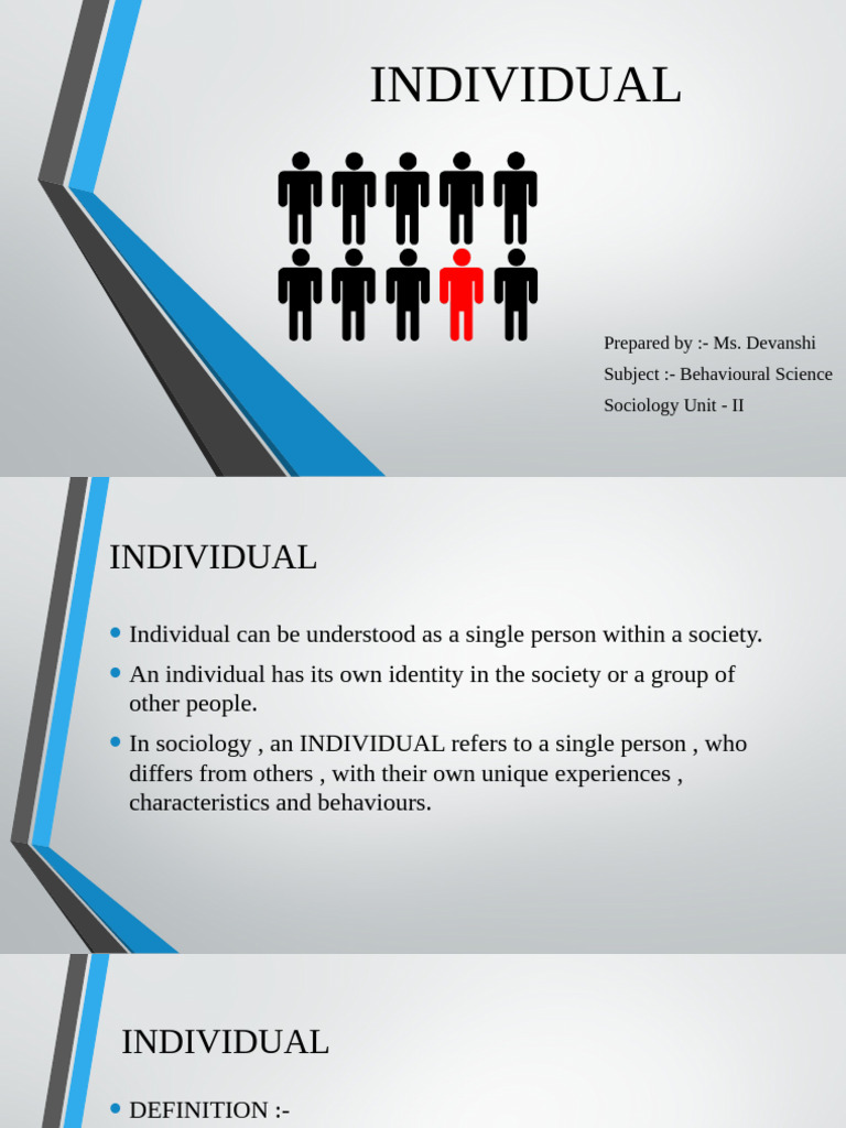 Individual 3 | PDF | Socialization | Society