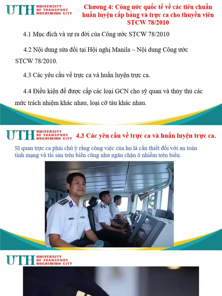 E-Learning 3 - Chương 4 STCW | PDF