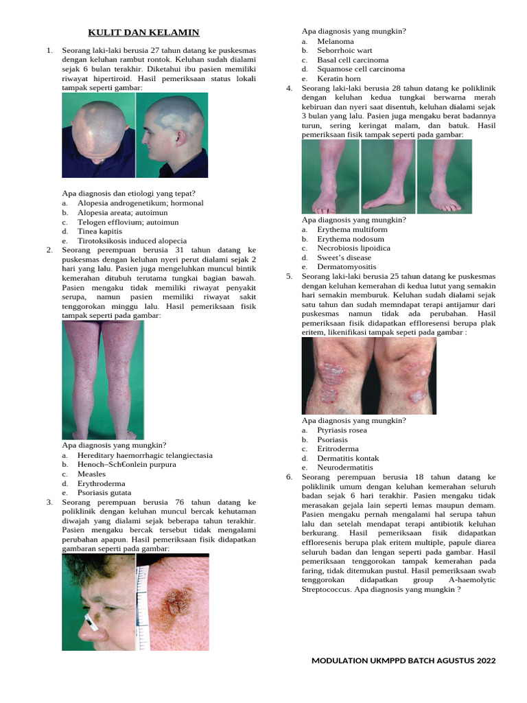 Diagnosis Penyakit Kulit dan Kelamin | PDF