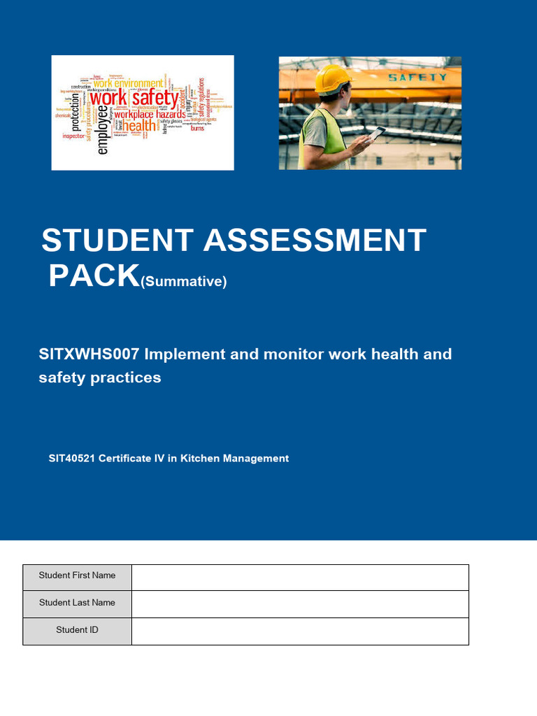 WHS Practices Assessment Guide | PDF | Occupational Safety And Health ...