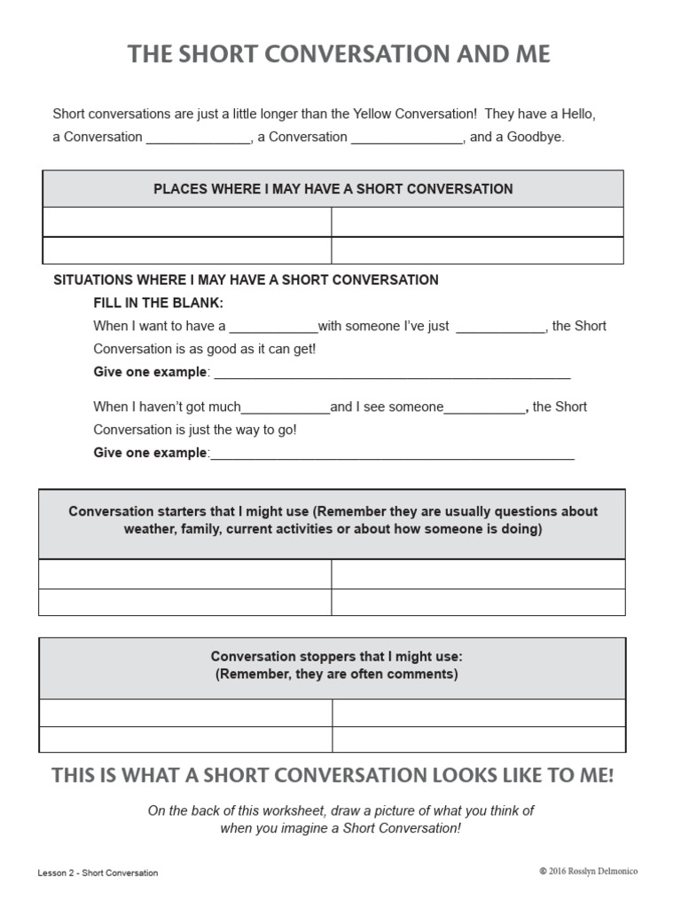 Understanding Short Conversations | PDF