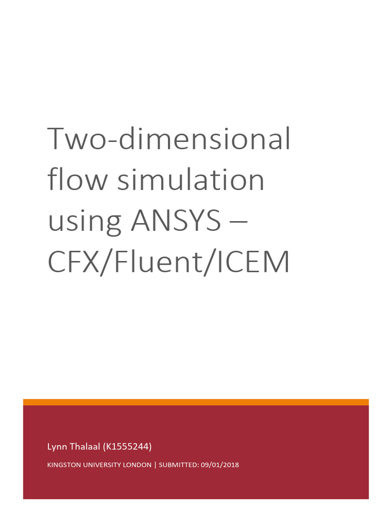 2D Flow Simulation with ANSYS CFX/Fluent | PDF | Computational Fluid ...