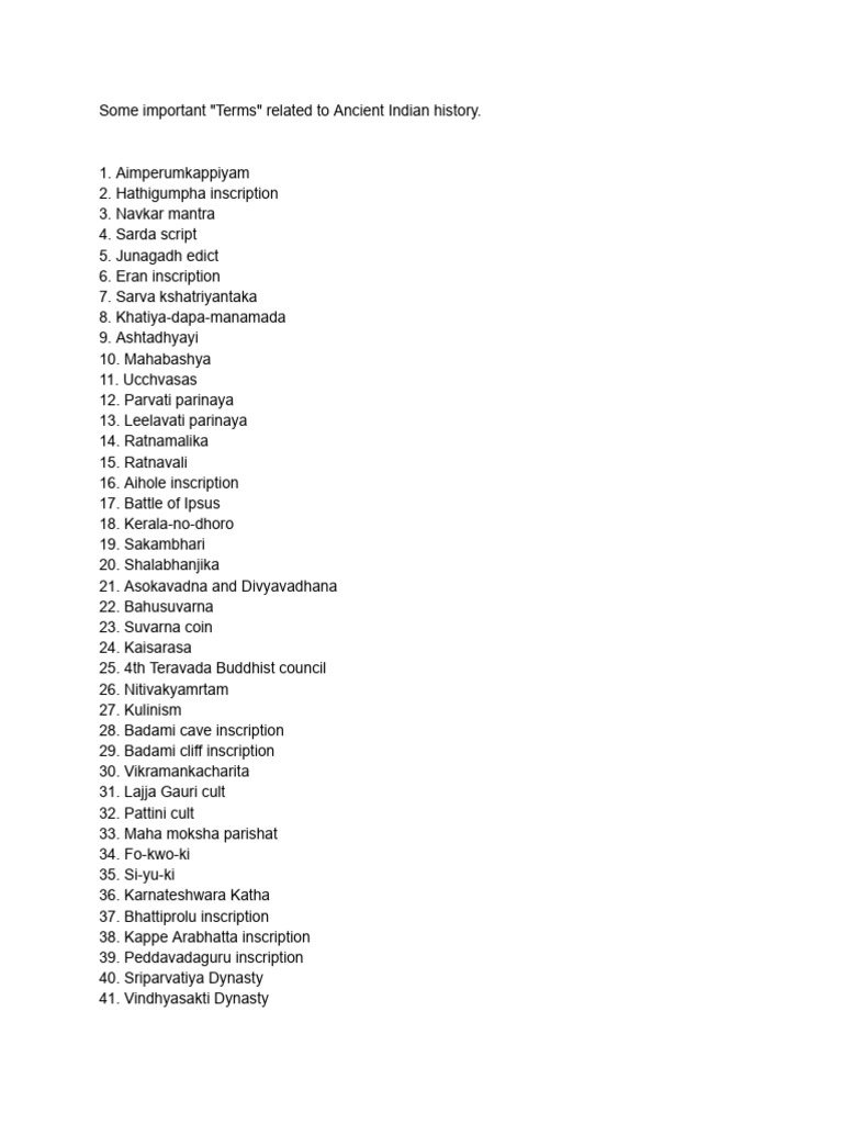 Ancient History Terms | PDF