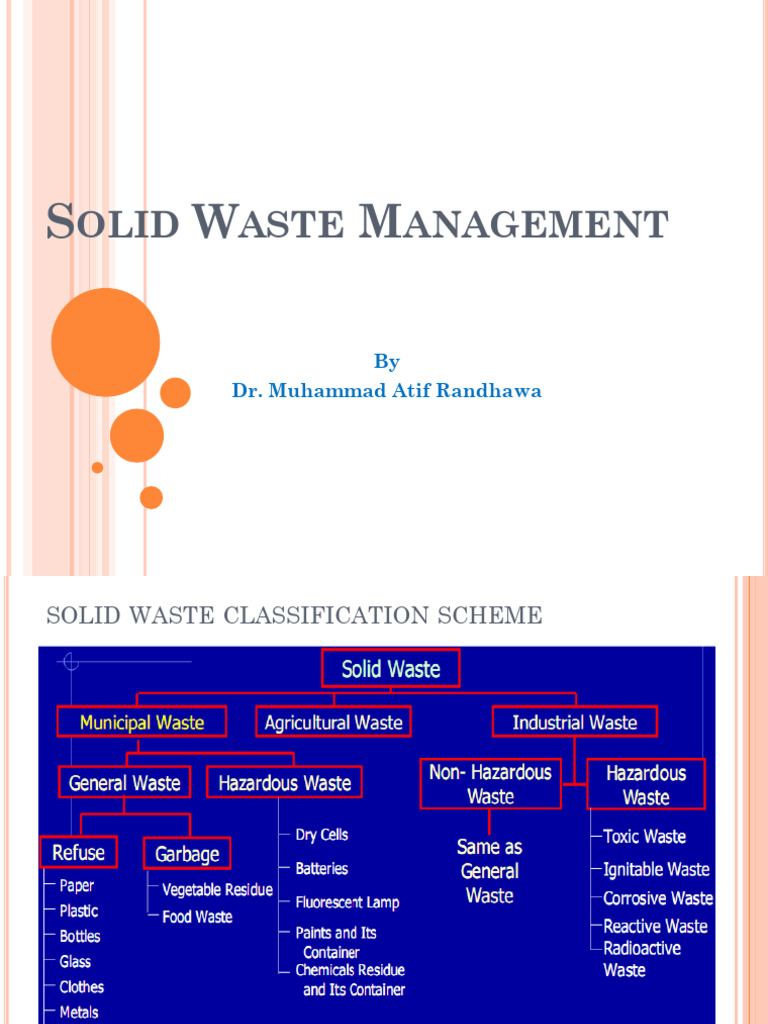 Solid Waste Physical and Chemical Traits | PDF | Waste | Municipal ...
