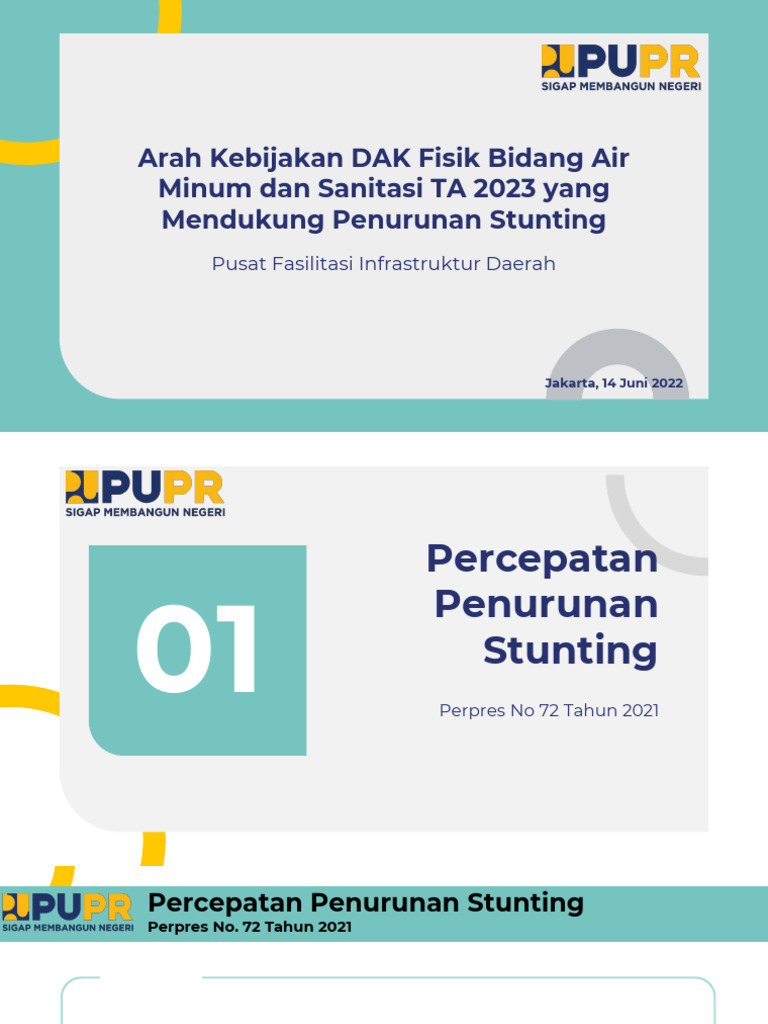 KemenPUPR - Sosialisasi Arah Kebijakan DAK Bidang Air Minum Dan ...