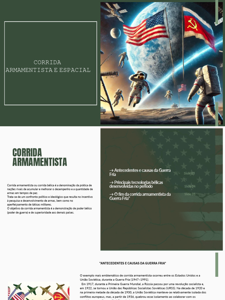 Corrida Armamentista e Espacial na Guerra Fria | PDF | Corrida espacial ...