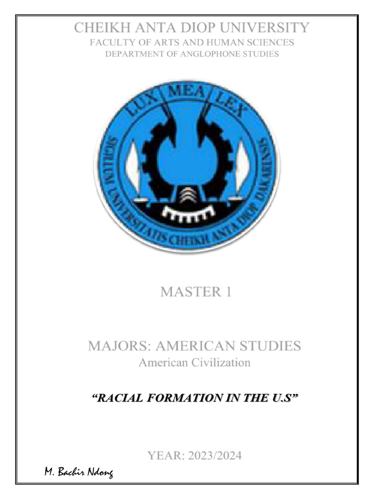 Racial Formation Theory in the U.S. | PDF | Race (Human Categorization ...
