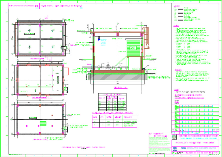 Structural Ga of 15mld Raw and Clear Water Pumping Station-ws-A1 | PDF