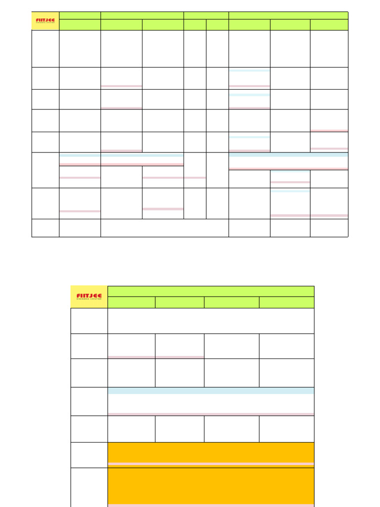 Timetable - 25th Aug,,2025 To 31st Aug, 2025 | PDF | Student Assessment ...