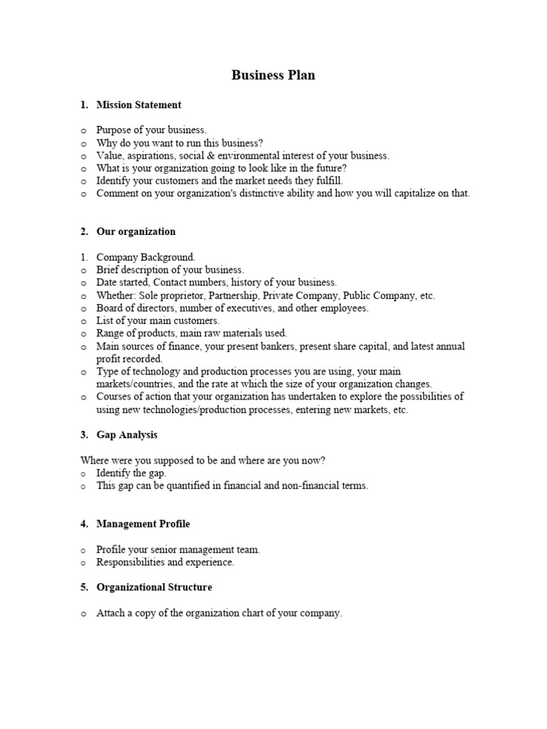 Comprehensive Business Plan Template | PDF | Risk | Human Resources