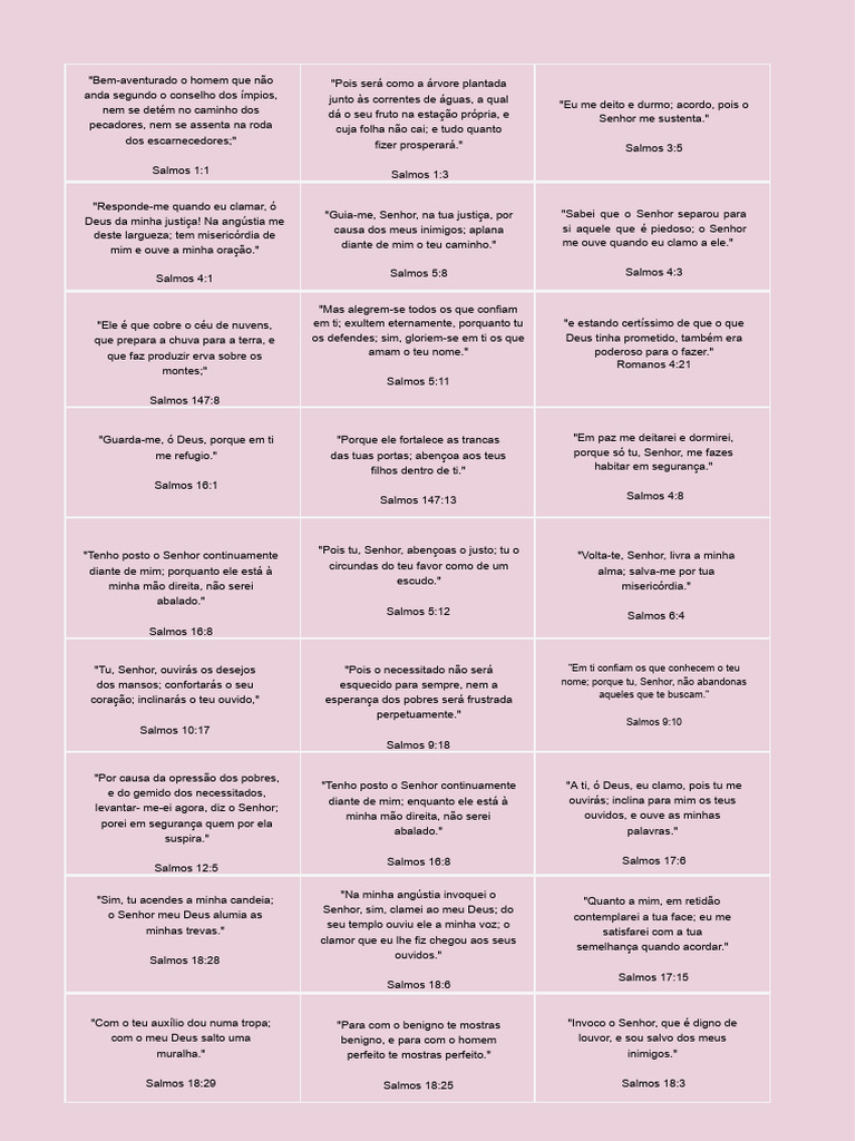 365 Versículos Bíblicos para Imprimir | PDF | Crença e doutrina religiosa