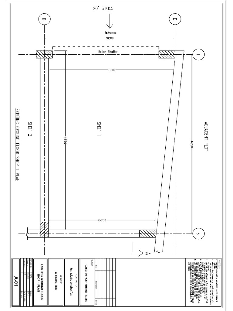 Ground Floor Shop 1 Plan Document | PDF