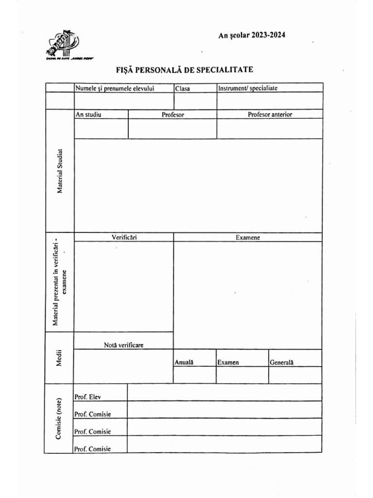 Fisa Examen | PDF