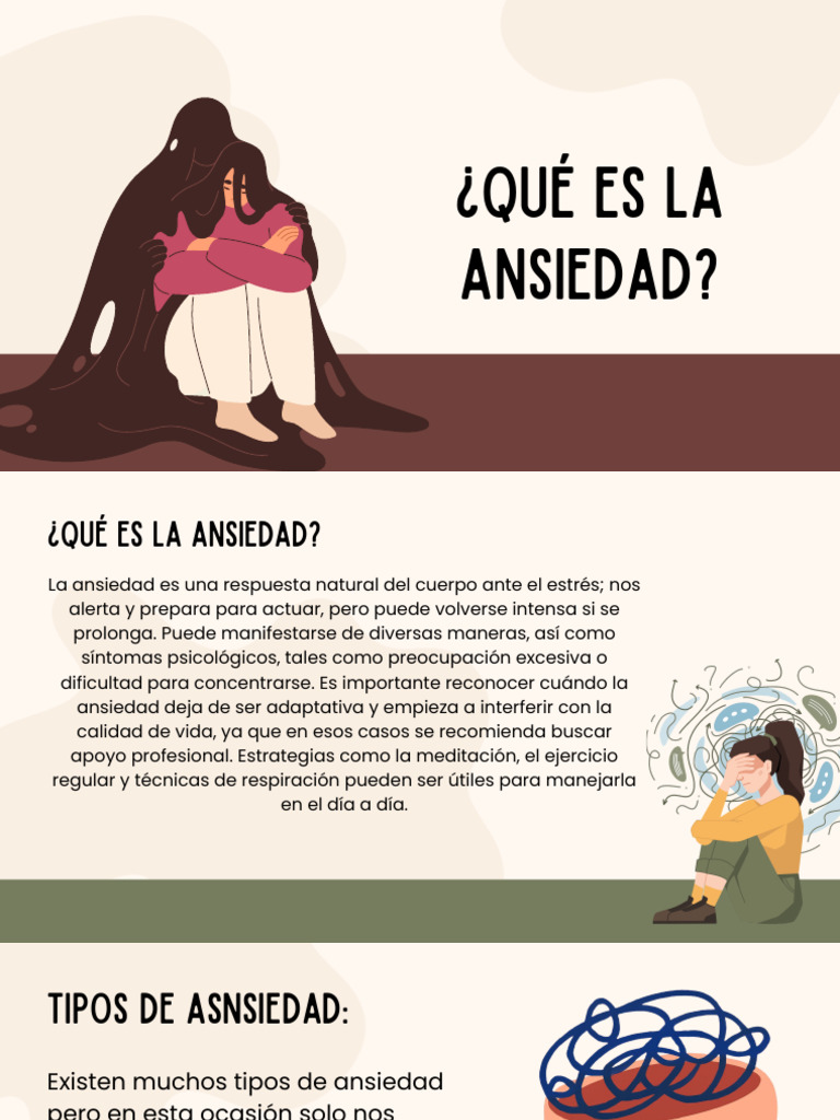 Comprendiendo la Ansiedad: Tipos y Manejo | PDF | Ansiedad | Salud mental