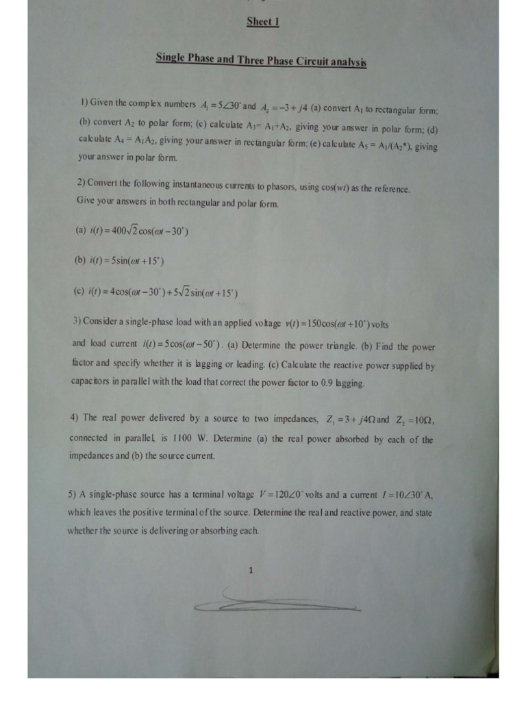 Sheet 1 | PDF
